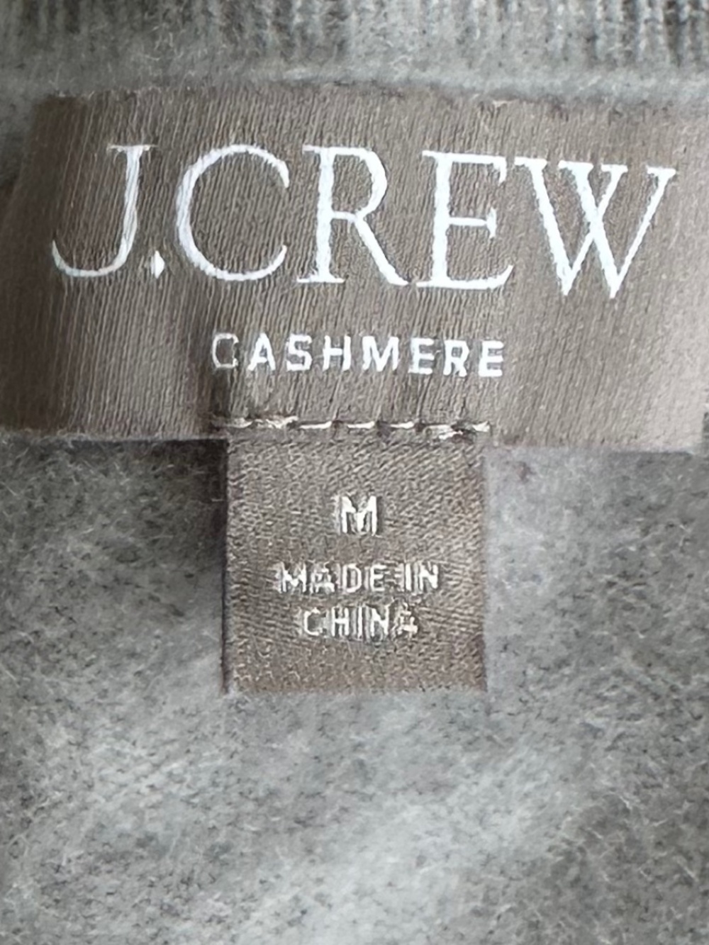 J. Crew Cashmere Shrunken Sweater Tee Heather Gray Med Neutral Minimalist Soft - Picture 6 of 11